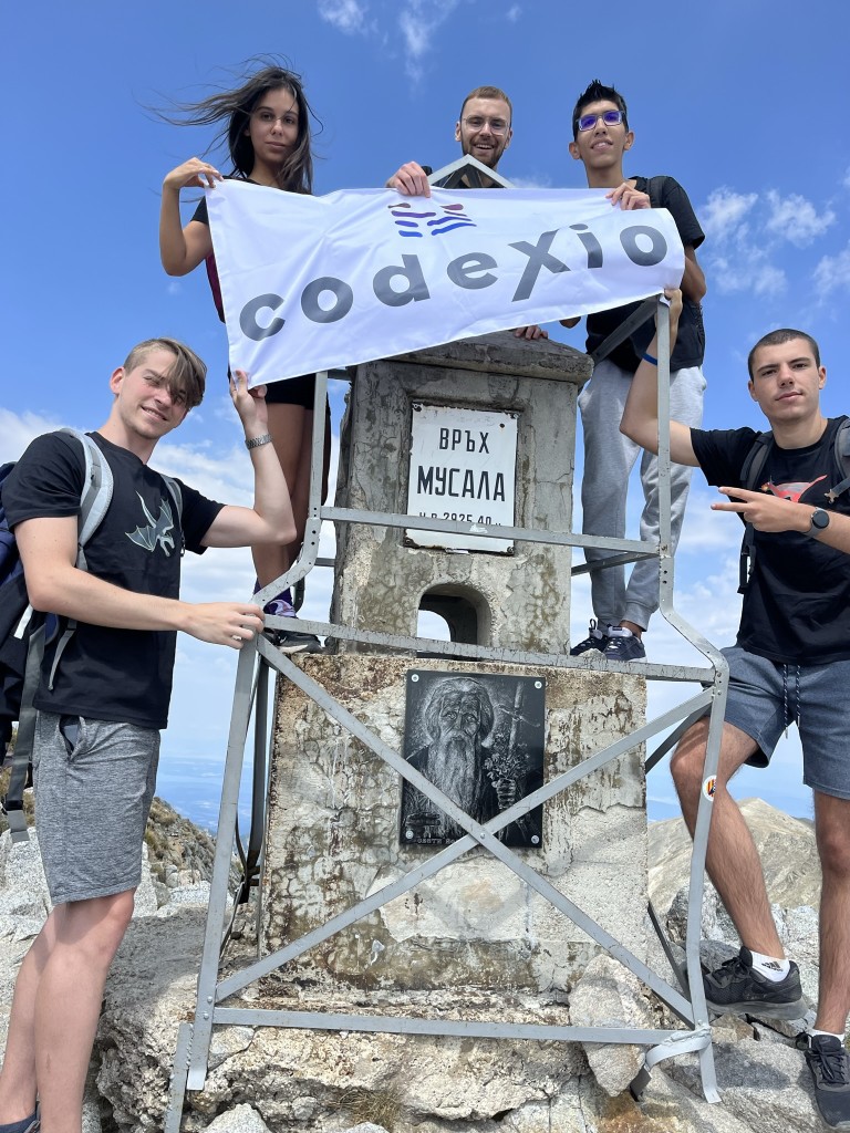 Celebrating at the Musala monument